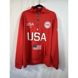 Team USA shirt warm-up 1/4 zip heavey